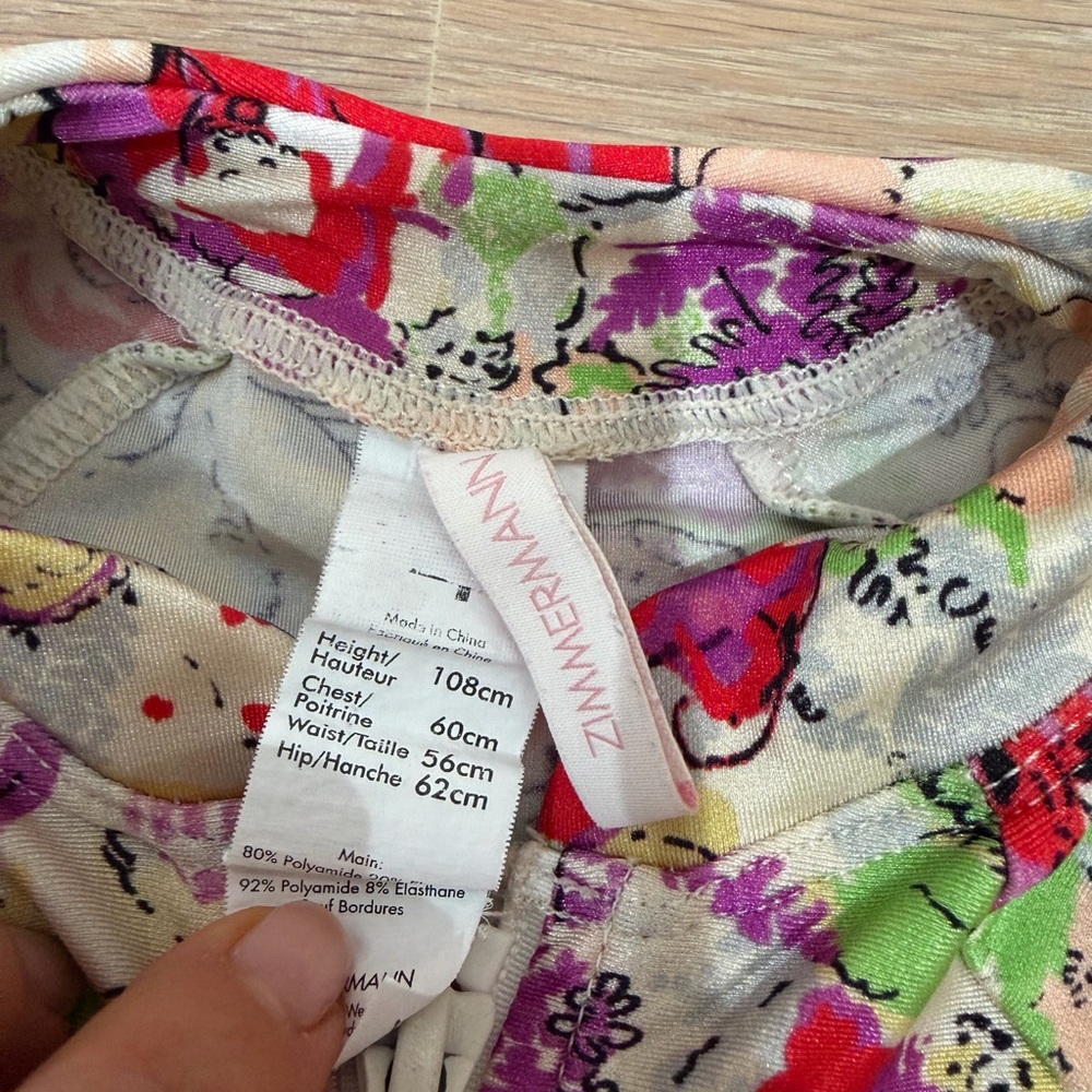 Zimmermann Multicolor Floral Kids Rashguard - Picture 3 of 3